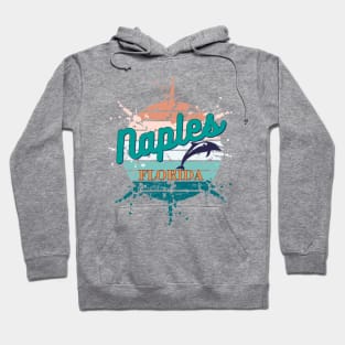 Naples Florida Exploding Retro Vintage Sunset Hoodie